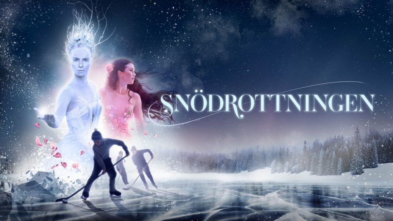 En reklamaffisch för snödrottningen
