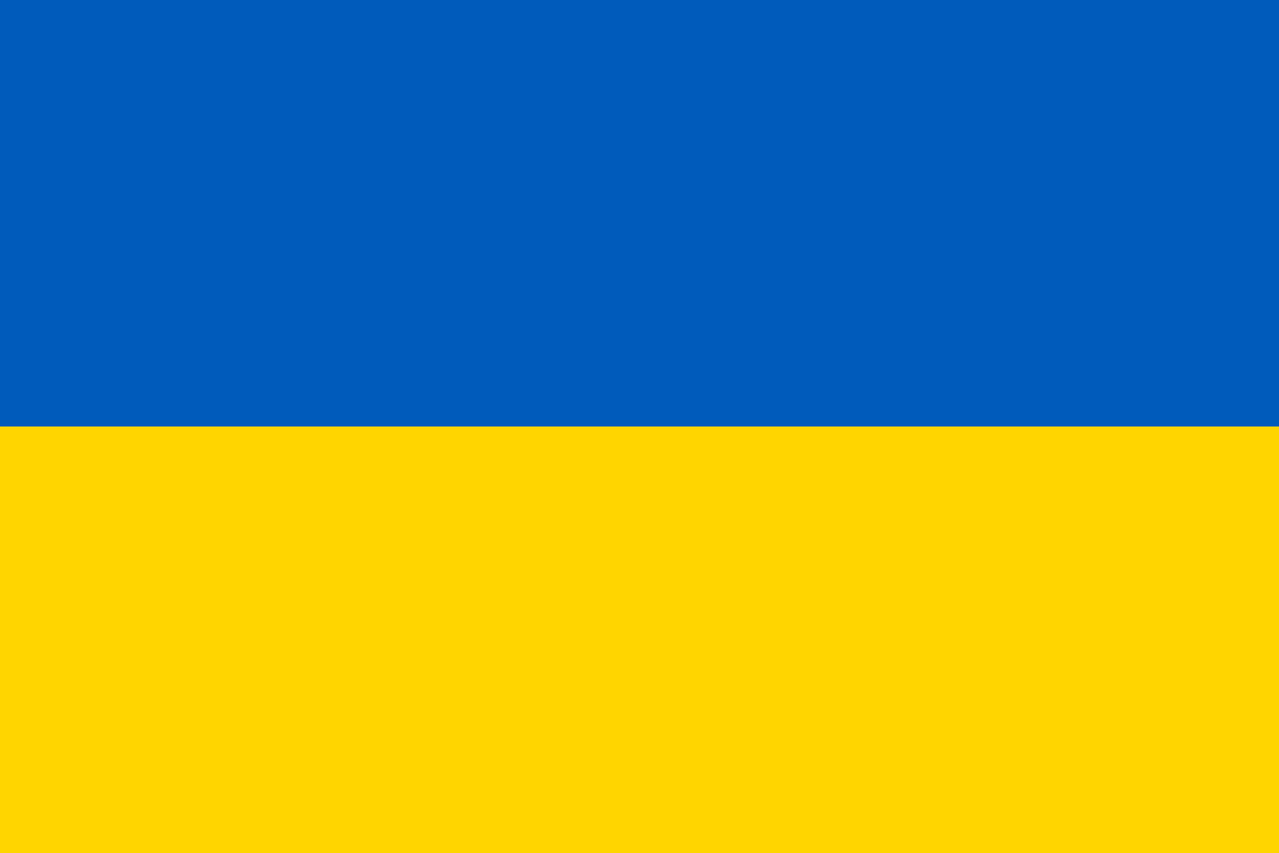 En bild på Ukrainas flagga