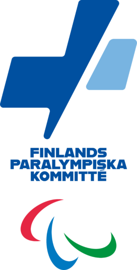 Finlands paralympiska kommitté logo.